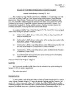 Board of Trustees Meeting Minutes February 2019